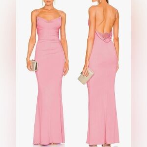 Elegant Pink Evening Gown